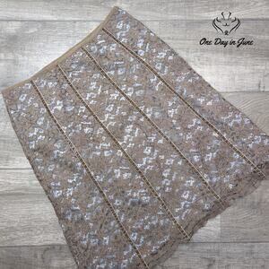 Loft Studio Lace Layered Skirt Size 10